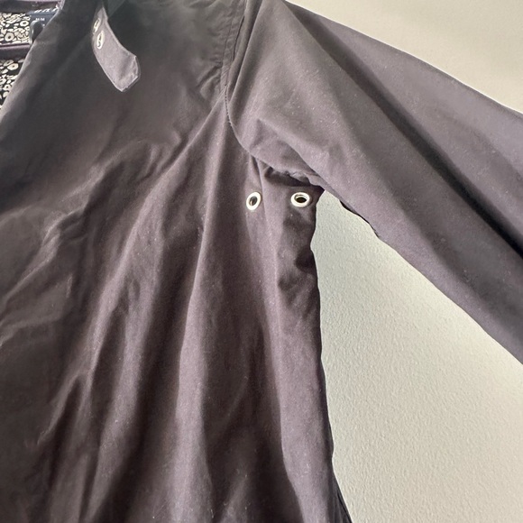 GAP size medium trench coat black mud length size medium - Picture 13 of 13